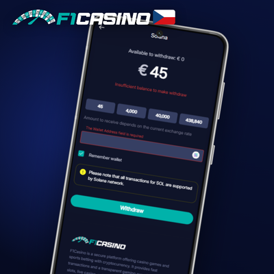 E-peněženky Skrill a Neteller pro bleskový výběr výher v F1 Casino