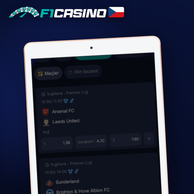 Smartphone s otevřeným F1 Casino v prohlížeči – HTML5 hry bez stahování na mobilu