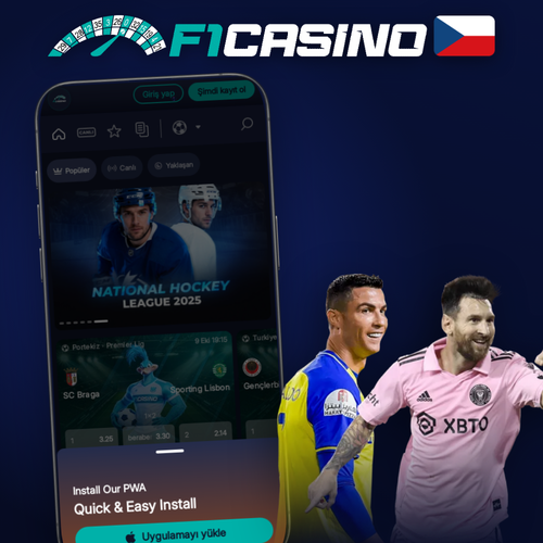 F1 Casino app na smartphonu – mobilní verze s logem a oblíbeným slotem