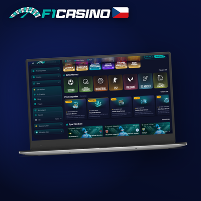 Ilustrace monitoru s hracími automaty F1 Casino pro pohodlné hraní na počítači