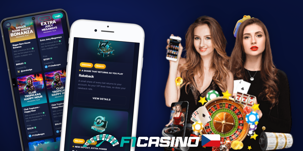 Registrační formulář F1 Casino s vyplněným promo kódem bez vkladu v poli CZLUCKY500