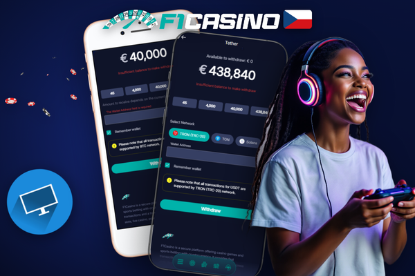 Hráč v F1 Casino srovnává platební metody – kartu, e-peněženku a kryptoměnu pro výběr peněz