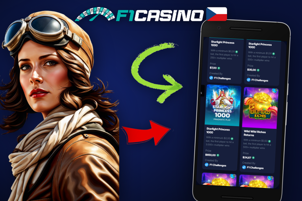 Detail účtu F1 Casino zobrazující aktivní uvítací bonus a odpočet platnosti 30 dní