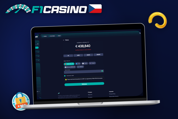 Hráč kontaktuje zákaznickou podporu F1 Casino přes živý chat kvůli výběru